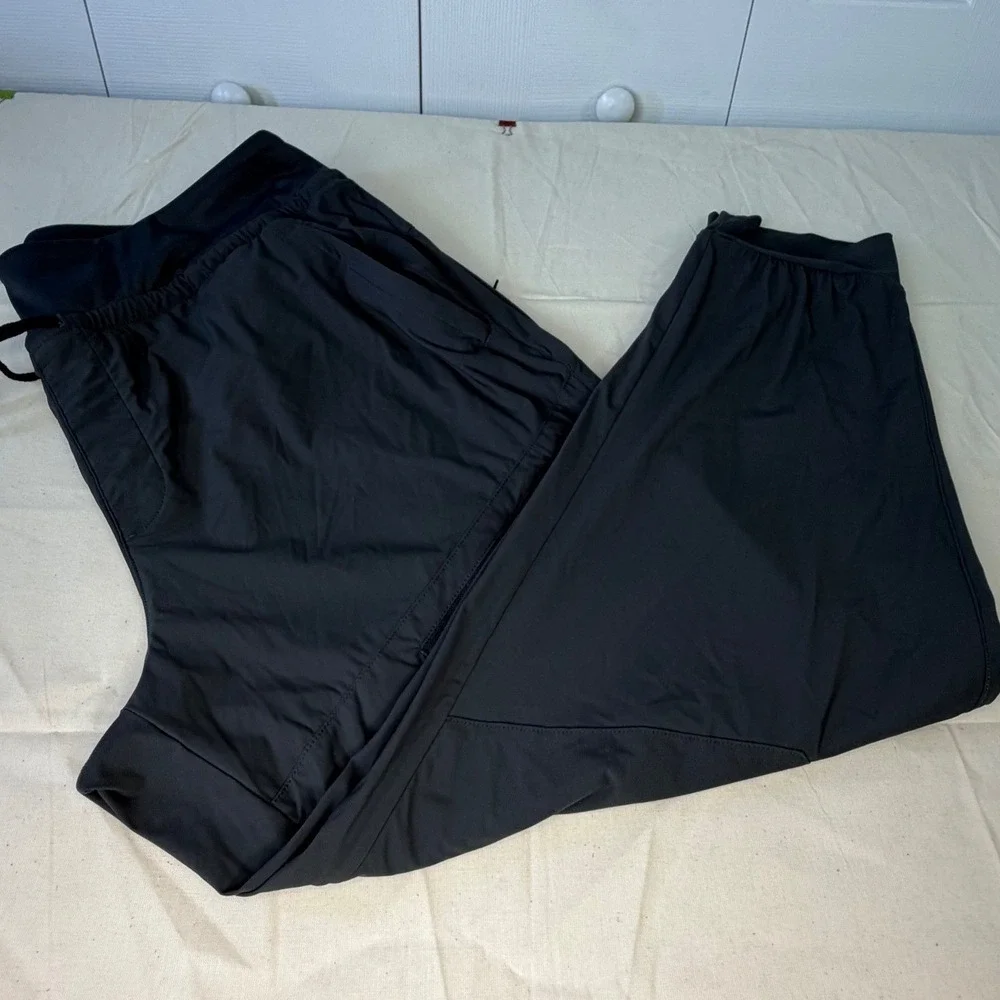 Baleaf Mens Gray Technical Cargo Athletic Joggers Zipper Pockets XL